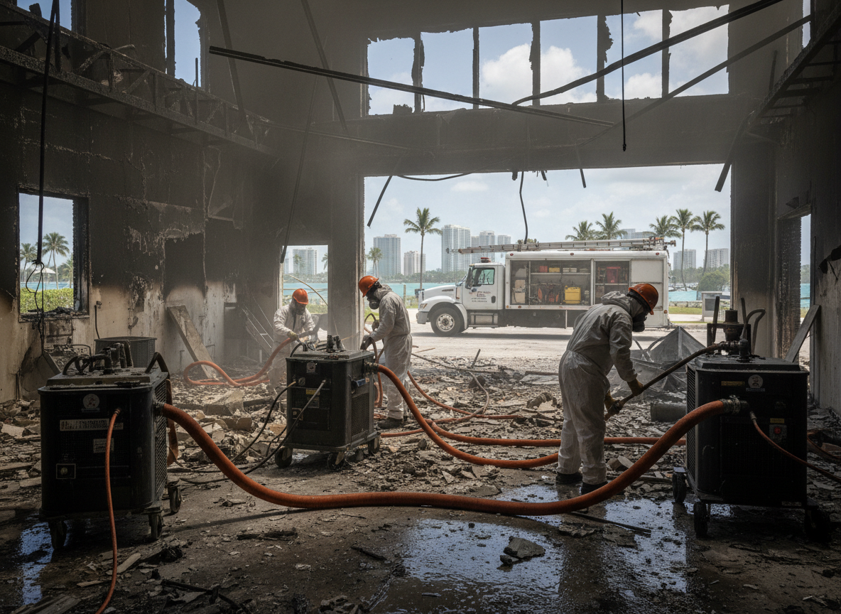 Fire Damage Restoration in Coral Gables