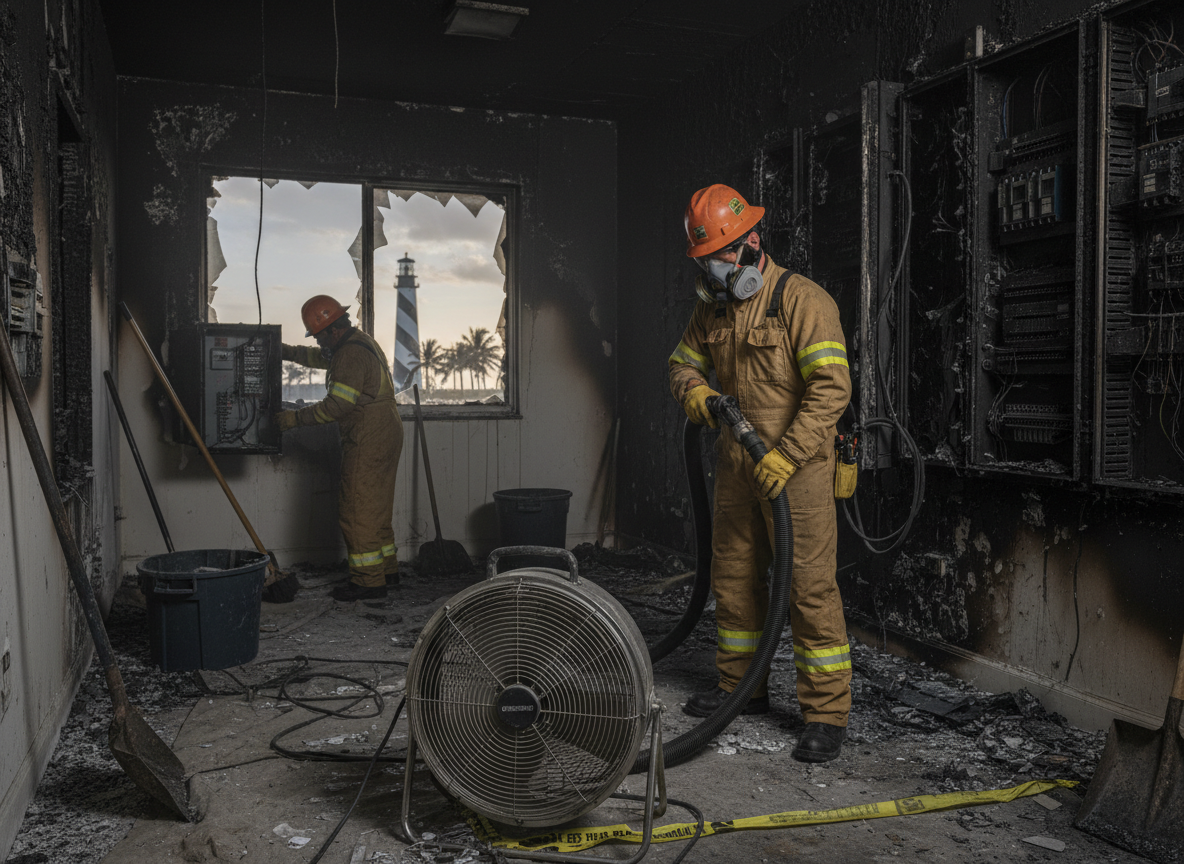 Fire Damage Restoration in Key Biscayne