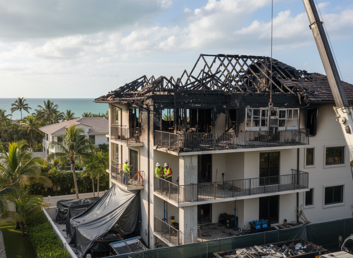 Fire Damage Restoration in Pinecrest